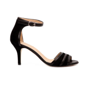 Босоніжки SITELLE Kira 70мм чорні замшеві