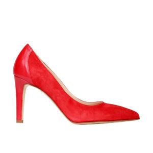 Anna Pumps Red Suede 80