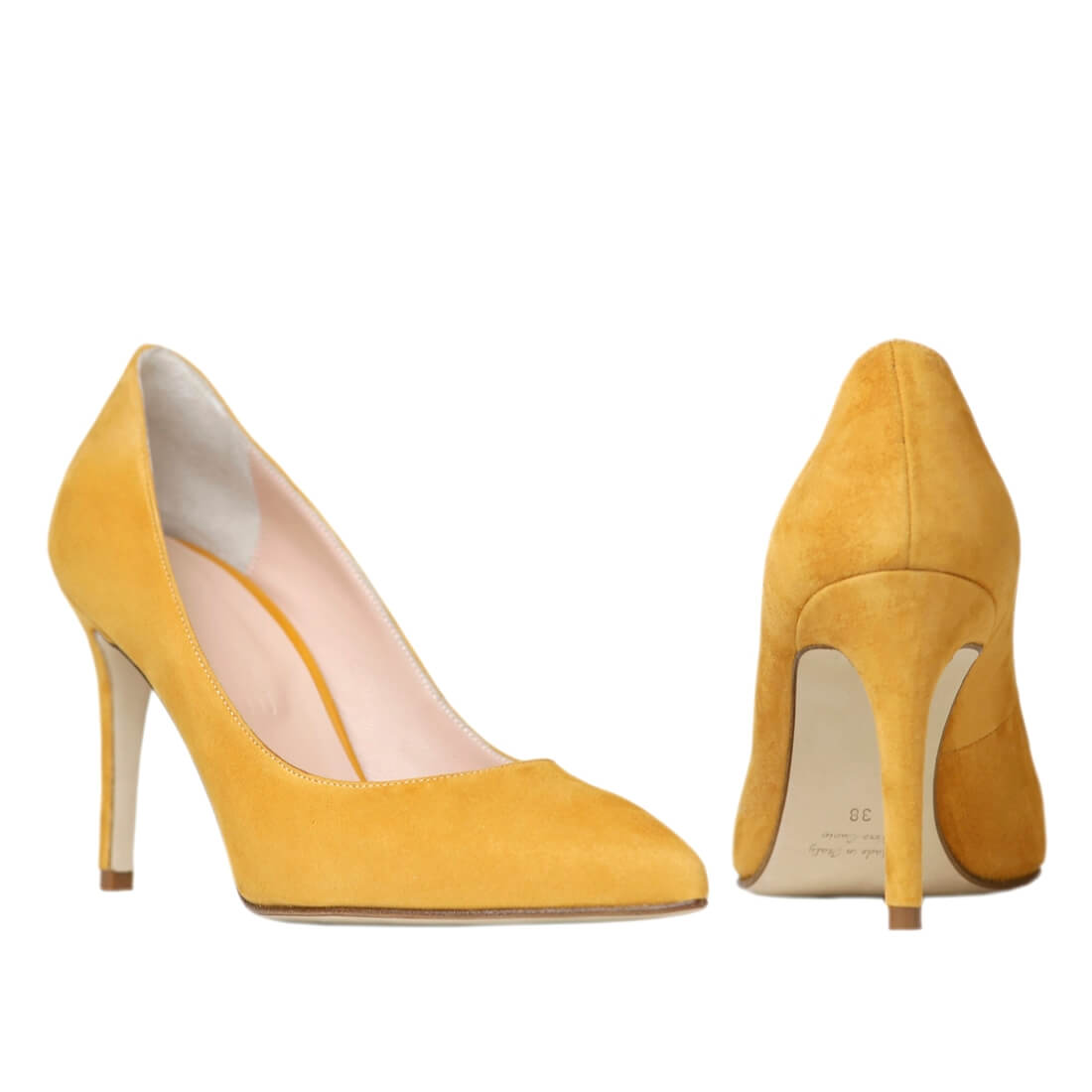 Julia Pumps Honey Beige Suede 80 — photo 7