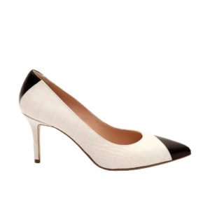 Maggy Pumps Beige-White Black 70