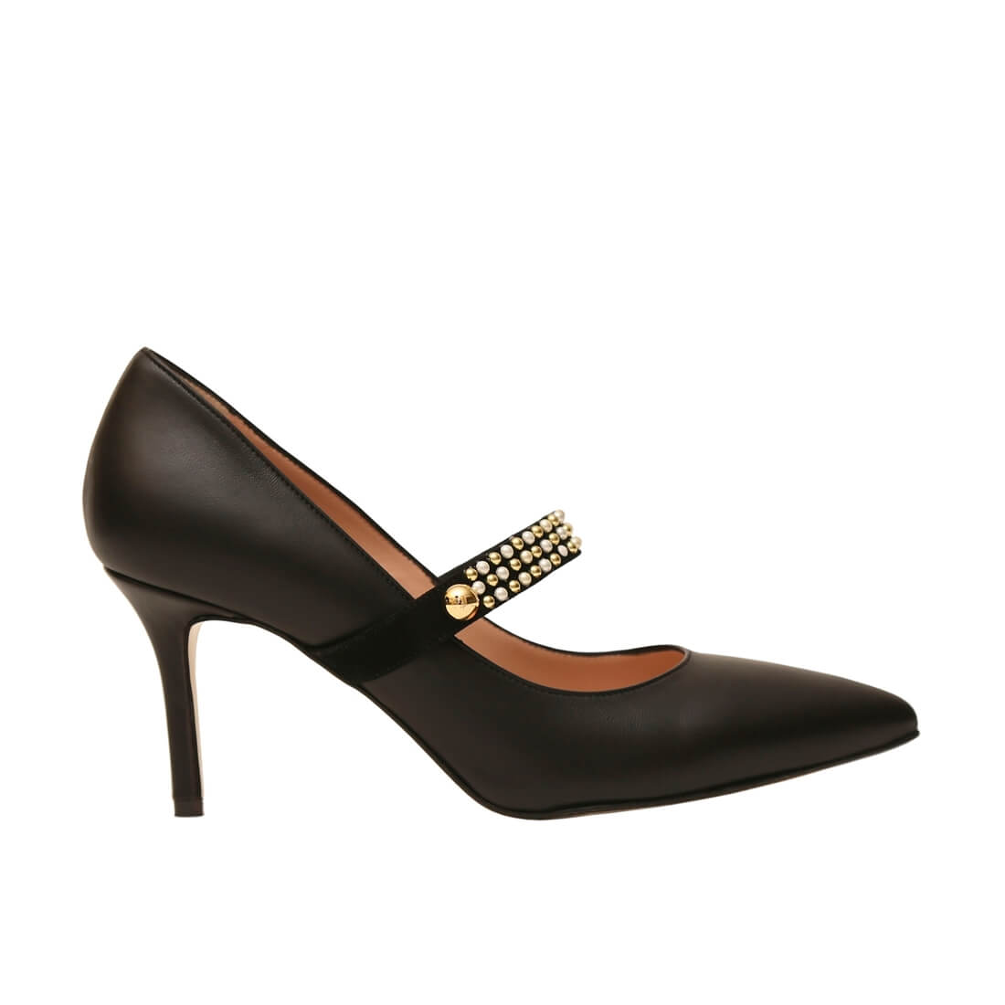 Mary Pumps Black Leather 70 — photo 1