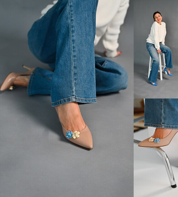 Italian shoes SITELLE: Zoi Pumps Beige 70 — photo 9 Zoi Pumps Beige 70 — photo 9